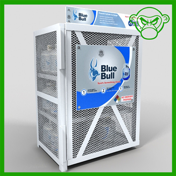 propane storage 3d model - propane storage by monkeyodoom