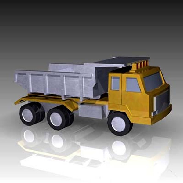toy truck 3ds - Toy Dump Truck by mostlysquare