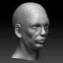 African man face sculpt