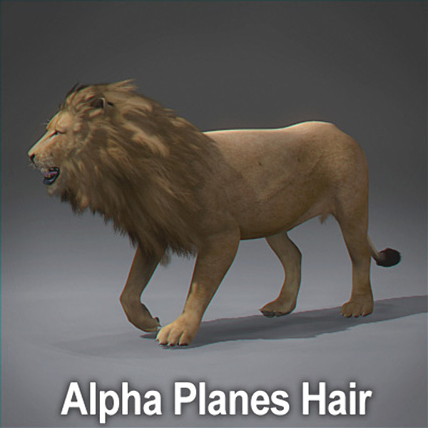 3ds max lion fur - Animated Lion... by NONECG