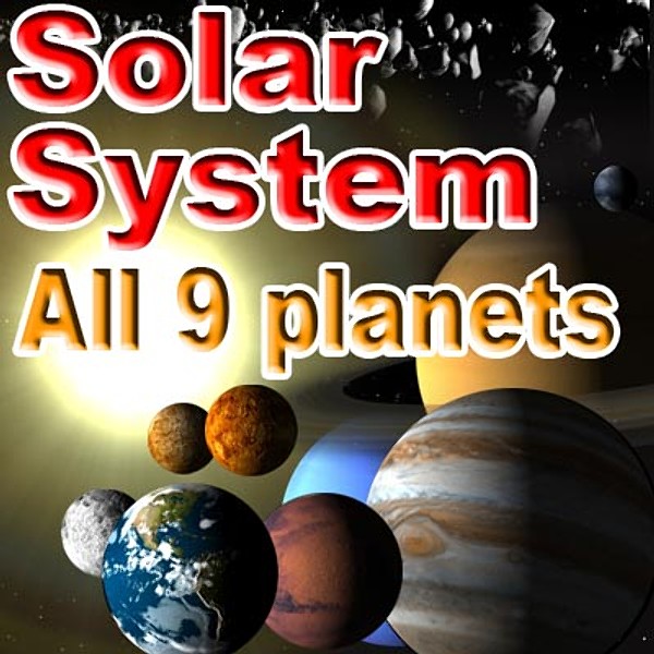 solar planets 3d model - Solar System... by Zetawind Visual