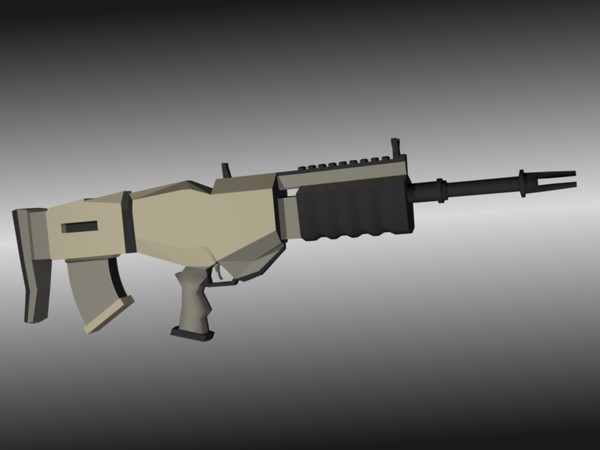 bullpup assault rifle blend free - Bullpup Assault Rifle by ChrisStolze