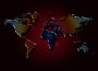 chrome colored continents background