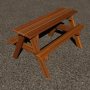 picnic table 3d 3ds