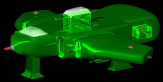 fighter bomber 3d model - Spaceship 5 by Ed Scott