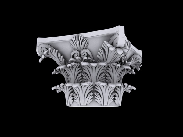 Corinthian Column Capital 3D Models