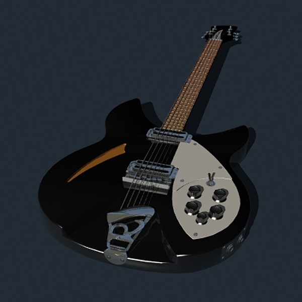 rickenbacker electric guitar 3ds - Rickenbacker by mostlysquare