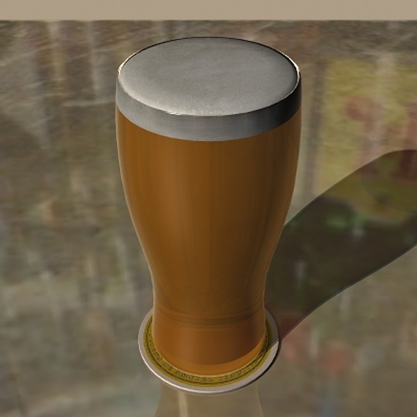 3dsmax beer pint glass - Beer Pint by mostlysquare