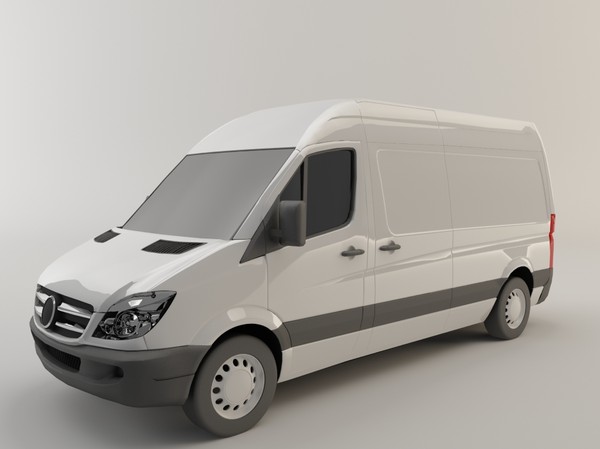mercedes benz sprinter 3d model - Mercedes Benz Sprinter... by aldaris81