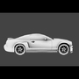 mustang gt500 3d model