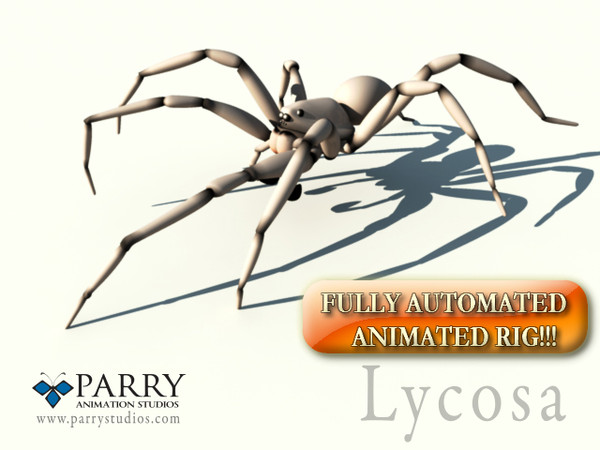 Spider with procedural walking rig