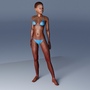 rigged female 3d model