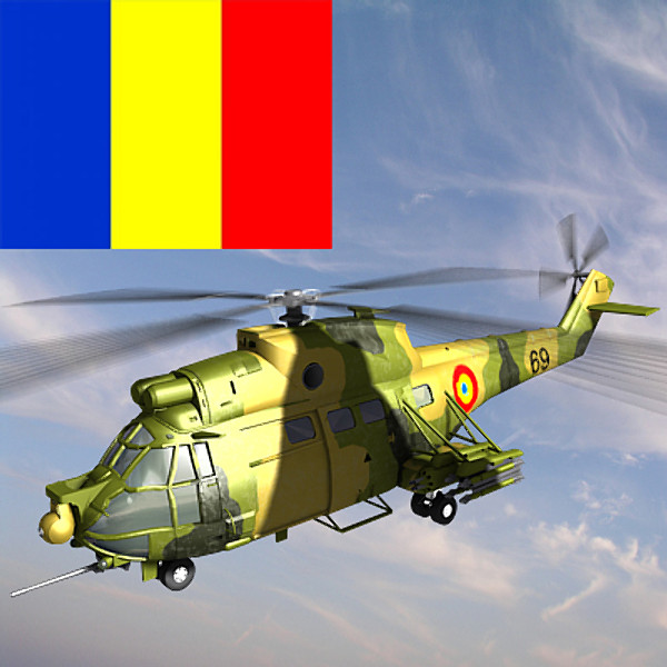 iar 330 puma helicopter 3d model - IAR 330 Puma SOCAT by Sandu_Bublic