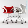 upholstered lily chair 3d model