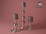 candles 3d model