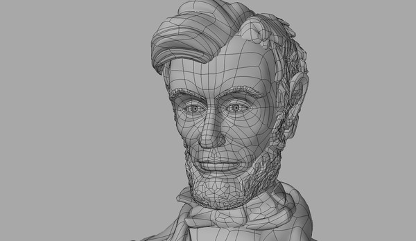 3d model memorial statue - Lincoln Memorial Statue by dandeentremont