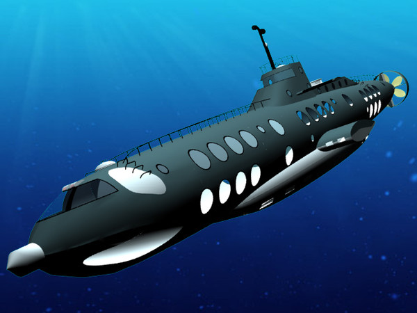 large luxury submarine max - Large Luxury Submarine by Imagetek3D