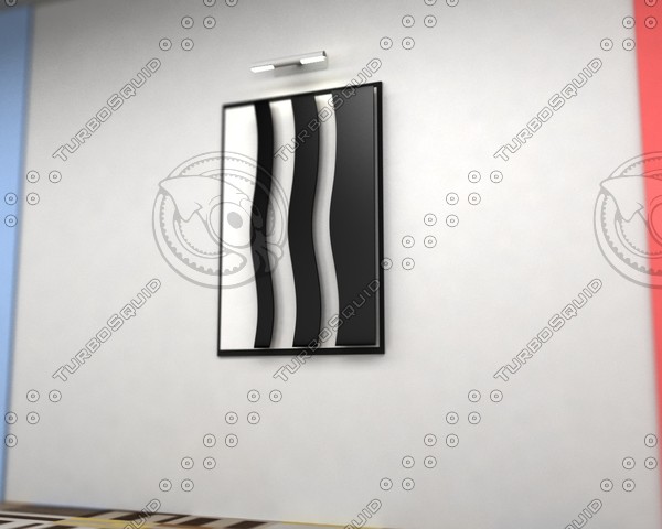 3d model sculpture lamp - 3D picture with lamp by PhantomDesign