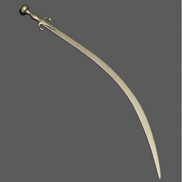 mughal scimitar 3d model - Mughal Scimitar by mostlysquare
