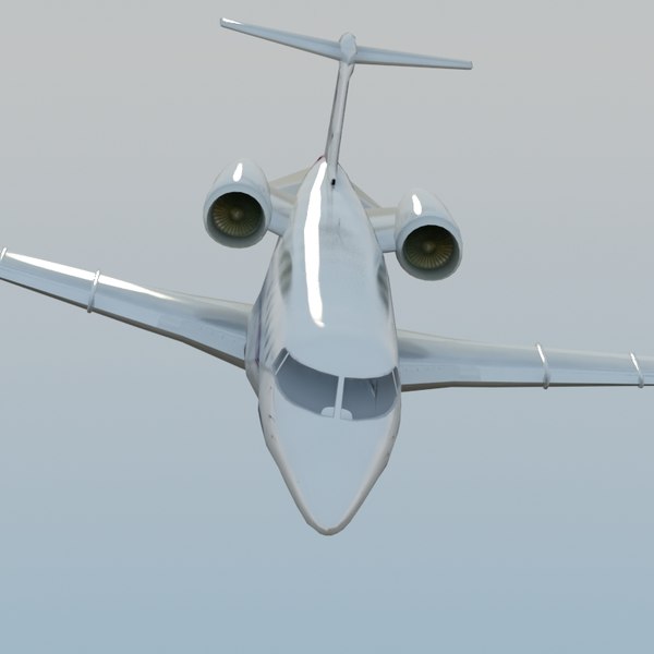 learjet60 jet learjet 60 3d model - LearJet 60 White by ES3DStudios