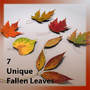 3d fallen autumn leaves leaf model
