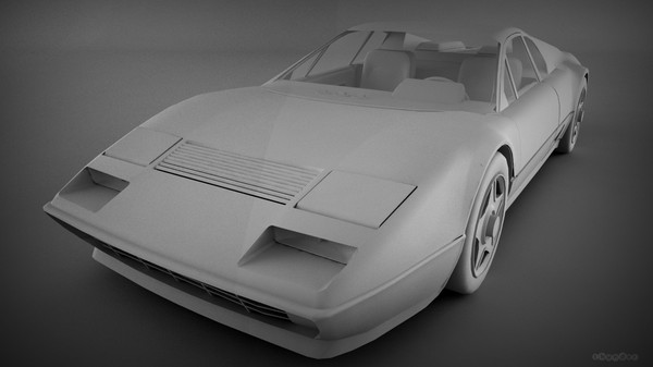 ferrari 512bb 3d model - Ferrari 512bb by Thunderzpolski