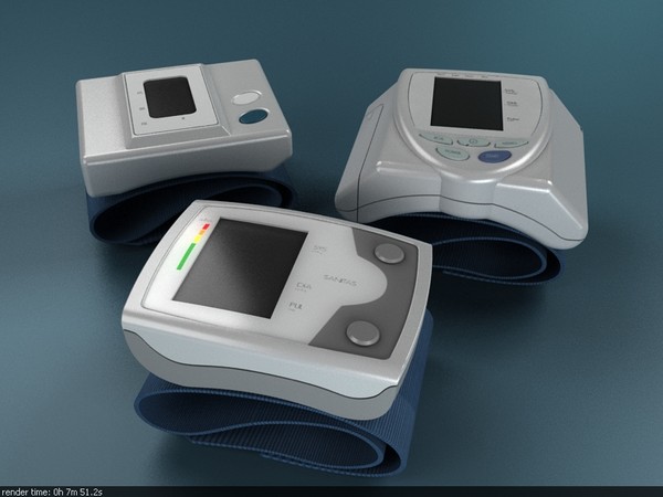 3d model of set blood pressure monitors - Blood pressure monitor set by FOURTH WAY