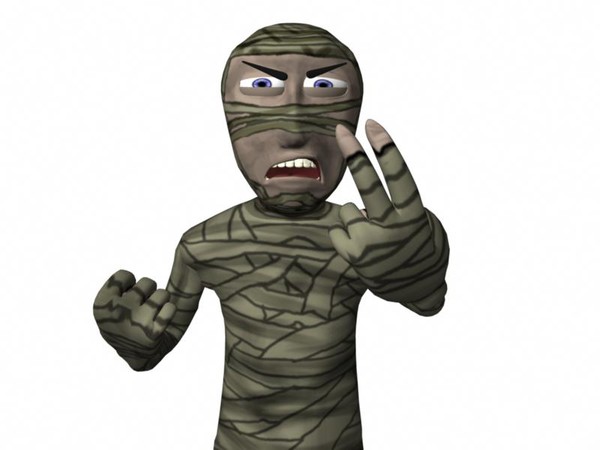 3d egyptian mummy cartoon model - Cartoon Egyptian Mummy by robman88