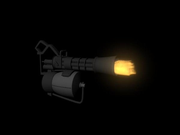 spinning minigun sascha 3d ma - Spinning Minigun Sascha by robman88