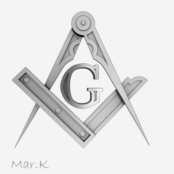 3d masonic compass - Square compasses by Mar.K