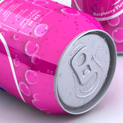 3ds max unbranded soda - Unbranded Soda Can by 3dillustration