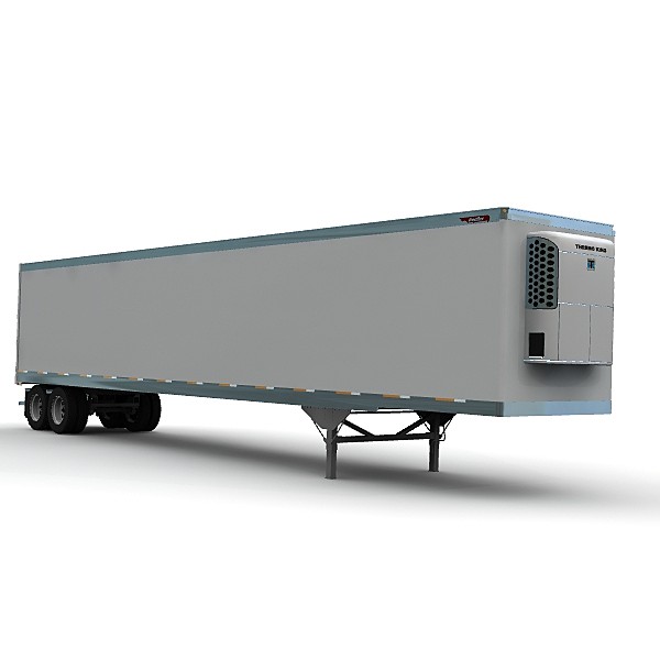 53ft reefer trailer truck 3d lwo - Great Dane Classic 53ft reefer by bansheewoj