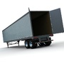 53ft van trailer truck 3d model