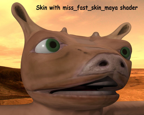character flight navigator 3d obj - Puckmaren, little nice alien by daniel4d