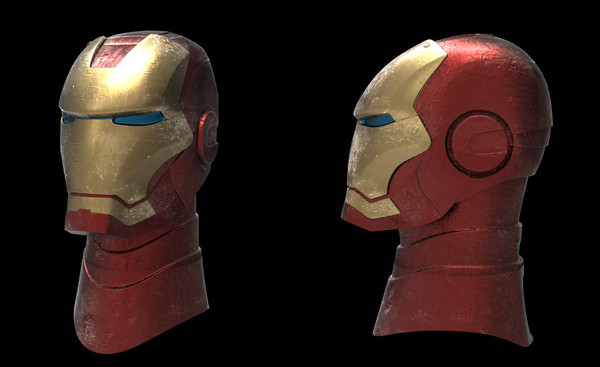 3dsmax ironman head - IronMan head by dentonvanzan
