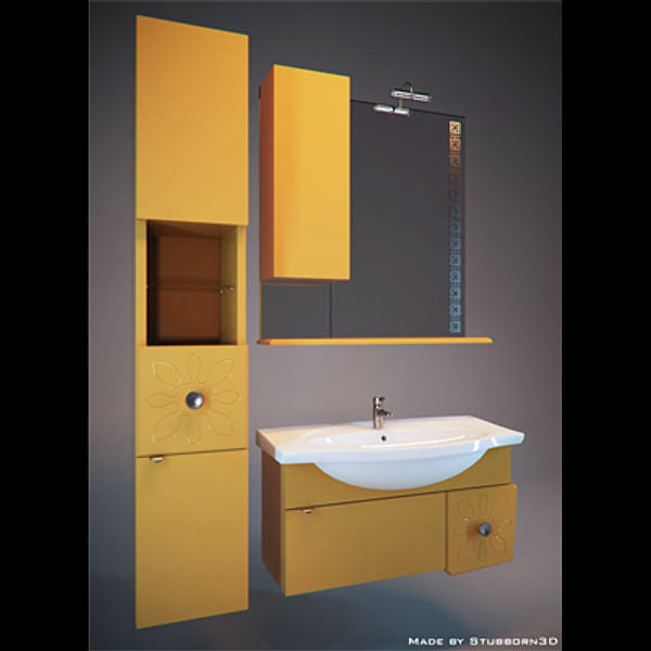 bathroom furniture 3d model - Bath Boston by Stubborn3D