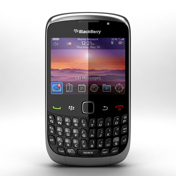 3d model blackberry curve 3g - BlackBerry Curve 3G 9330... by Artem_Shvetsov