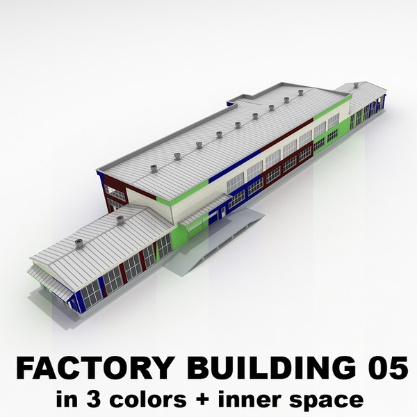 factory building 05 3d obj - Factory Building 05 by ralpatov