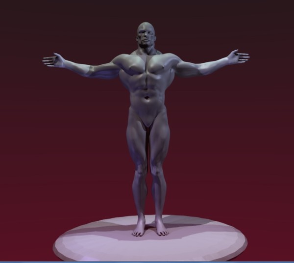3dsmax muscular male - Bodybuilder by demoncio