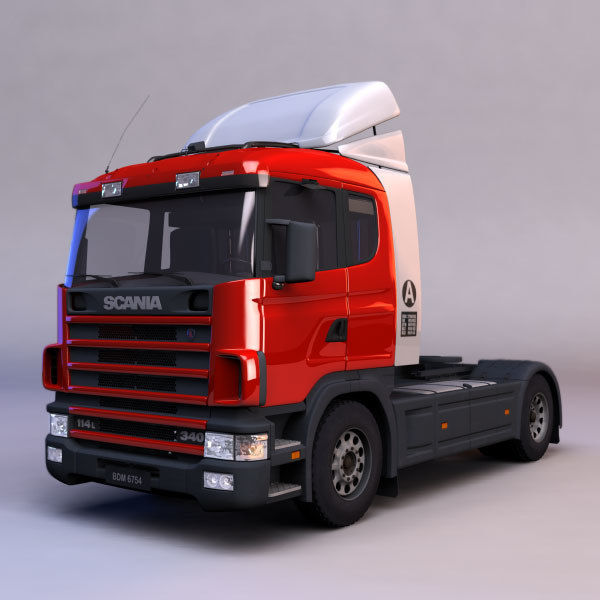 3d scania semi-trailer truck model - Semi-trailer truck by warlockgraphics