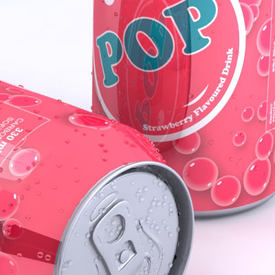 3d model unbranded soda flavours multiple - Unbranded Soda Can with multiple flavours by 3dillustration