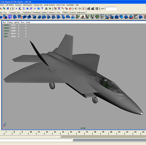 3ds f22a raptor f-22 fighter - F22A Raptor 3DModel... by ES3DStudios