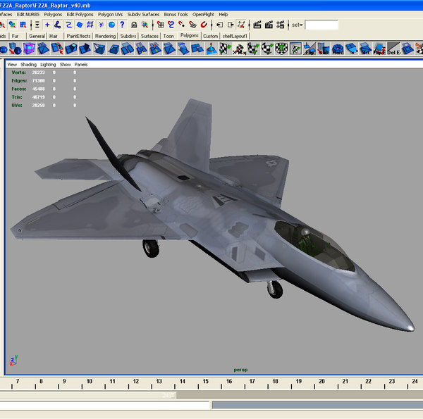 3ds f22a raptor f-22 fighter - F22A Raptor 3DModel... by ES3DStudios
