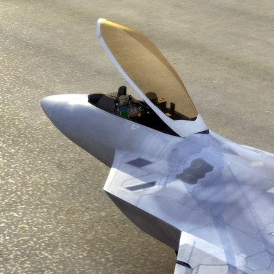 3ds f22a raptor f-22 fighter - F22A Raptor 3DModel... by ES3DStudios