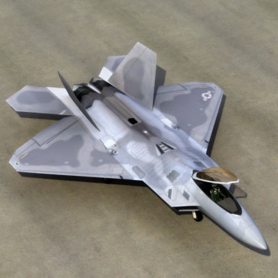 3ds f22a raptor f-22 fighter - F22A Raptor 3DModel... by ES3DStudios