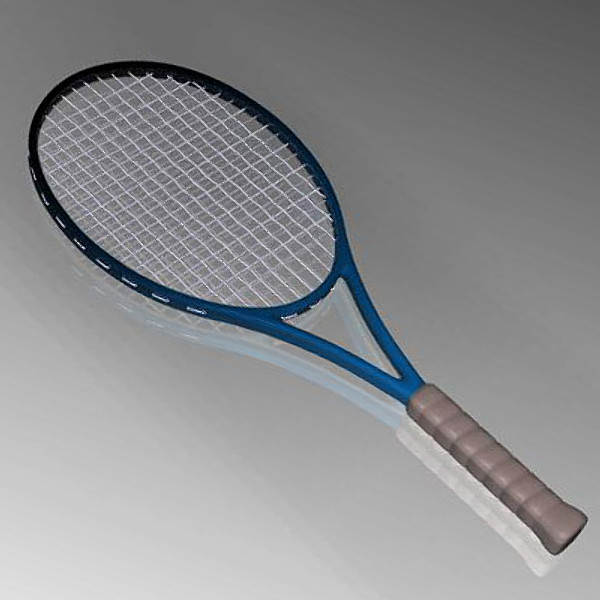 tennis racket 3d obj - Tennis Racket by mostlysquare
