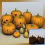 pumpkins gourds 3d model