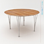 arne jacobsen tables 3d model