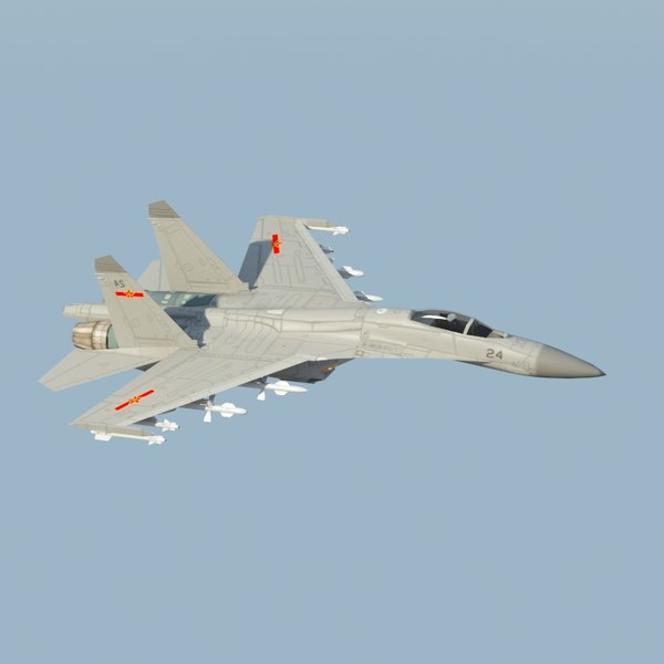 3d plaaf flanker fighter model - J11 Flanker 3DModel... by ES3DStudios