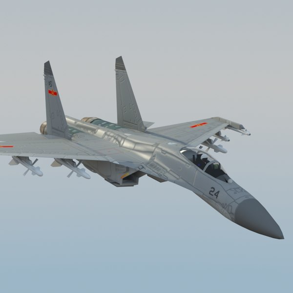 3d plaaf flanker fighter model - J11 Flanker 3DModel... by ES3DStudios